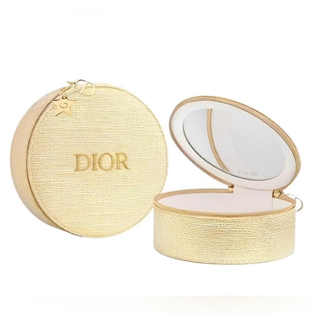 Dior Luxurious Gold Textured Jewelry Case